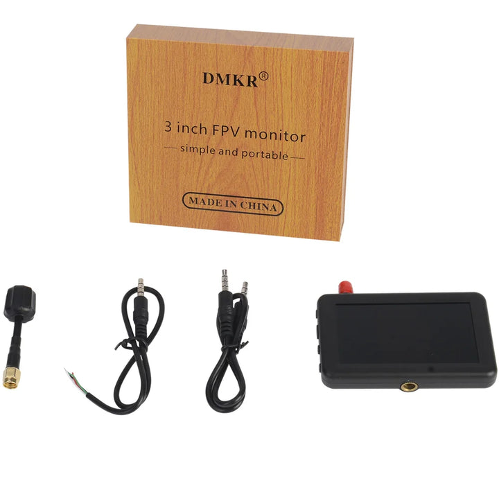 Micro 5.8G 40CH 3 Inch LCD 480x320 Auto Search FPV Monitor Build-in Battery For RC Multicopter FPV Drone Part