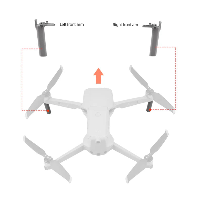 Drone Right Left Front Leg Repair Parts for DJI Mavic Air 2 Feet Base Landing Gear Leg Feet Replacement Drone Spare Accessories