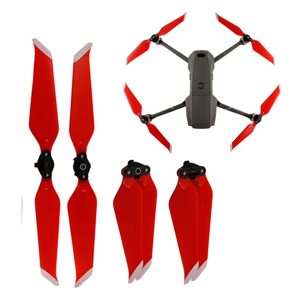 1Pair 8743F Foldable Propellers Colorful Quick Release Low Noise Propeller Blades For DJI Mavic 2 Pro Zoom Drone