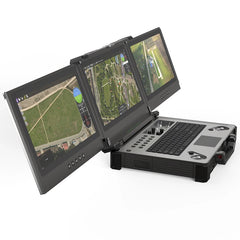 Triple-Screen Ground Control Station with Dual Joysticks for UAV/UGV
