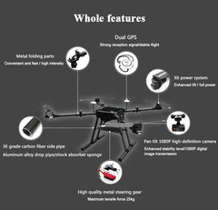 Agricultural Heavy-Lift Cargo UAV — 4-Axis, 8kg Payload, 1280mm Wheelbase, 1080p FHD, 5km Link