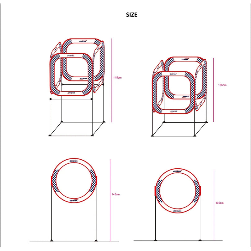 Gemfan FPV Racing Gate 52cm / 78cm / 80cm Single Door & Four-Sided Indoor Outdoor