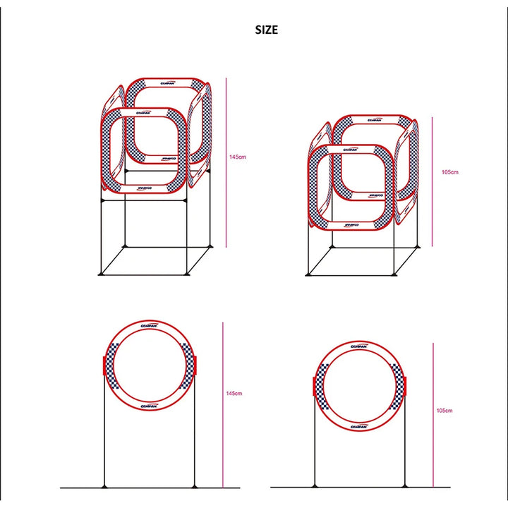 Gemfan FPV Racing Gate 52cm / 78cm / 80cm Single Door & Four-Sided Indoor Outdoor