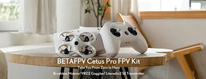 BETAFPV Cetus Pro/Cetus FPV Kit Indoor Racing Drone BNF/RTF Frsky D8 RC Lite Radio 2 SE ControllerTransmitter VR02 Goggles