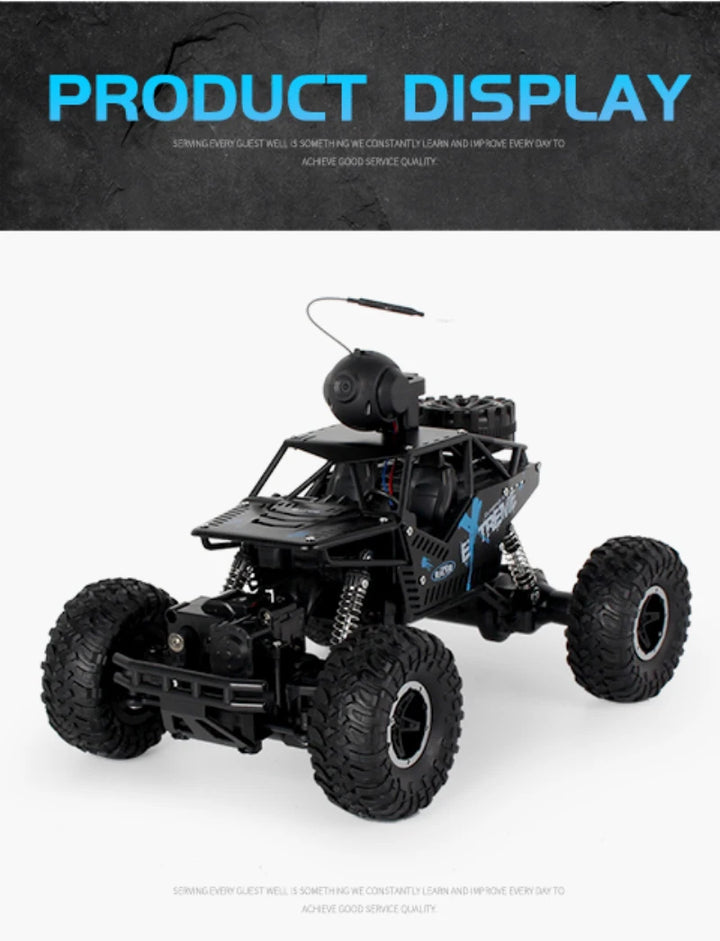 HD WIFI Camera RC Alloy Die Cast Car APP Control Mode Bigfoot Monster Climbing Off Road Remote Control Vehicle Boy Girl Gift