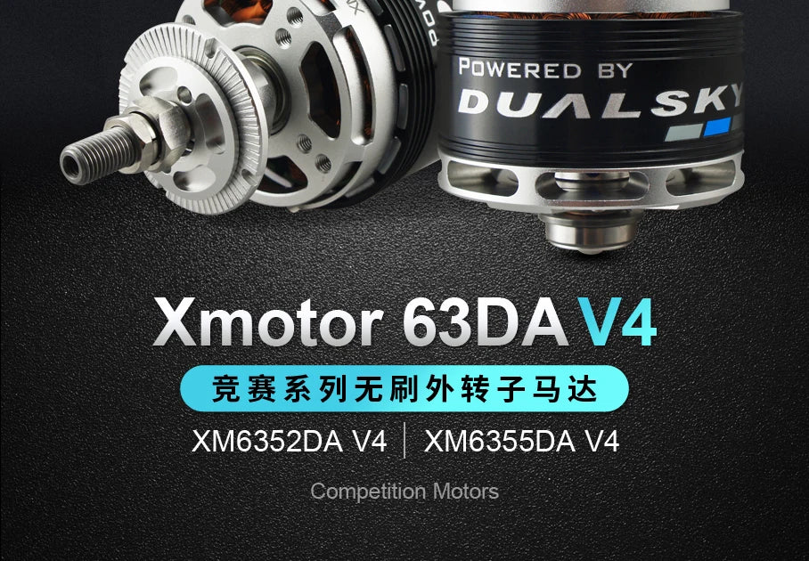 DualSky Brushless Motor XM6355DA 180KV 205KV 245KV 280KV For F3A RC Model Airplane or 20kg RC Gliders