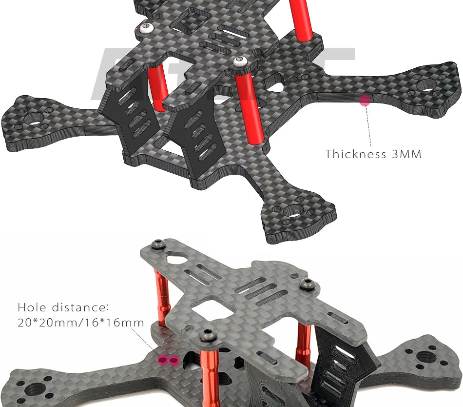 AlfaRC Quark96 2" FPV Racing Frame Kit - Micro Quadcopter