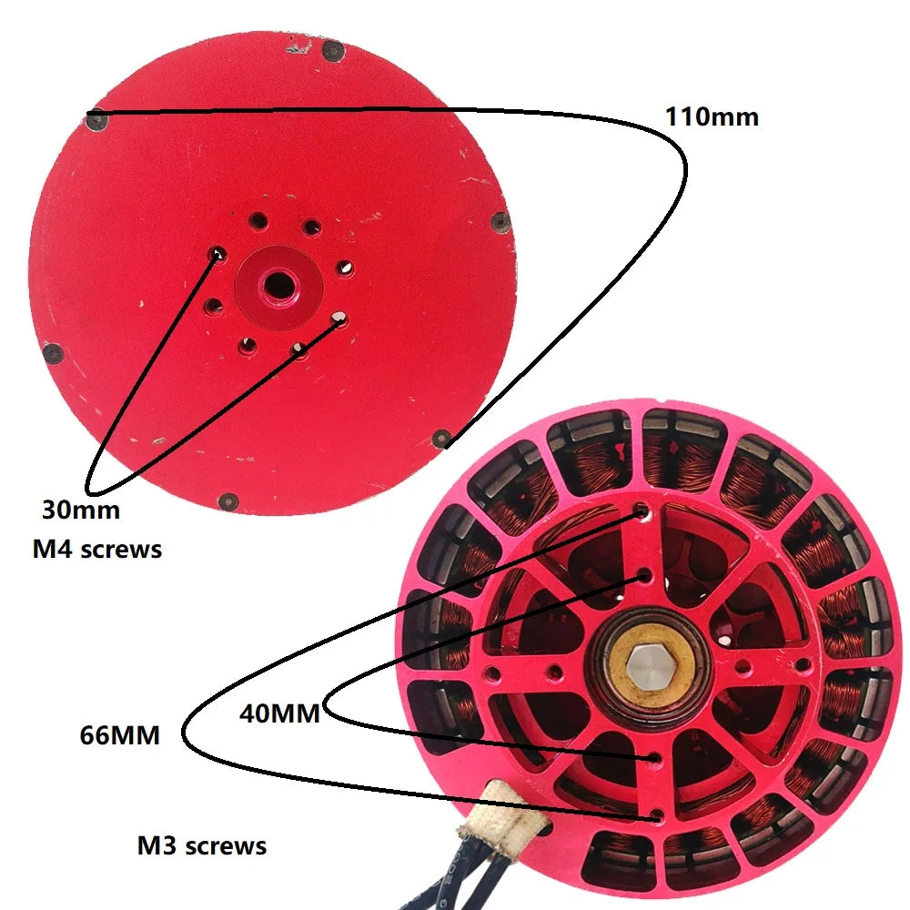 11046 Brushless Motor Aircraft Parts for Large Tension Drone Multi Axis Cruise Aerial Airplane Plant Protection UAV