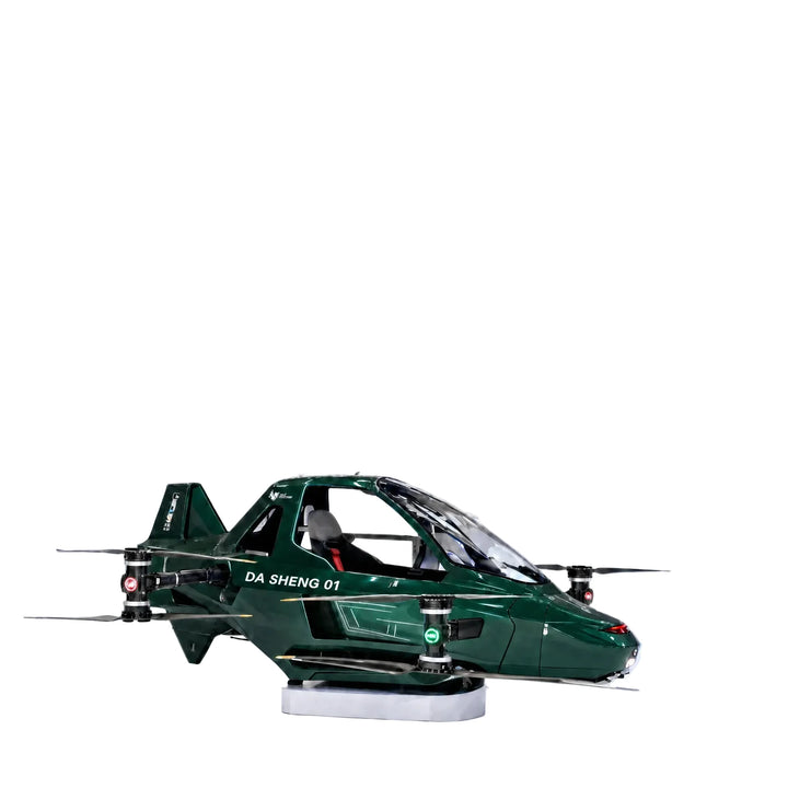Carbon-Fiber Manned eVTOL Hoverbike Aircraft