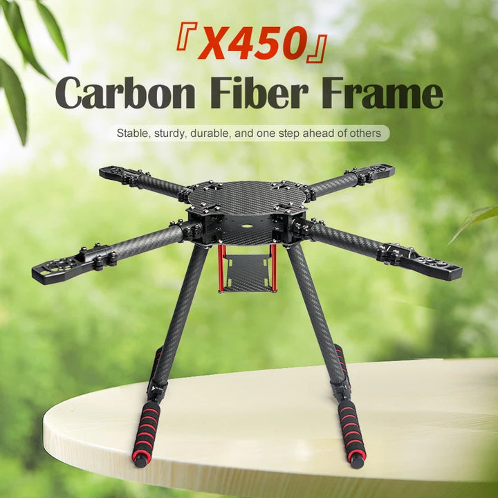 X400 X450 X500 X550 Carbon Fiber Quadcopter Frame Kit, 4-Axis FPV Training Drone for 8-13 Inch Propeller