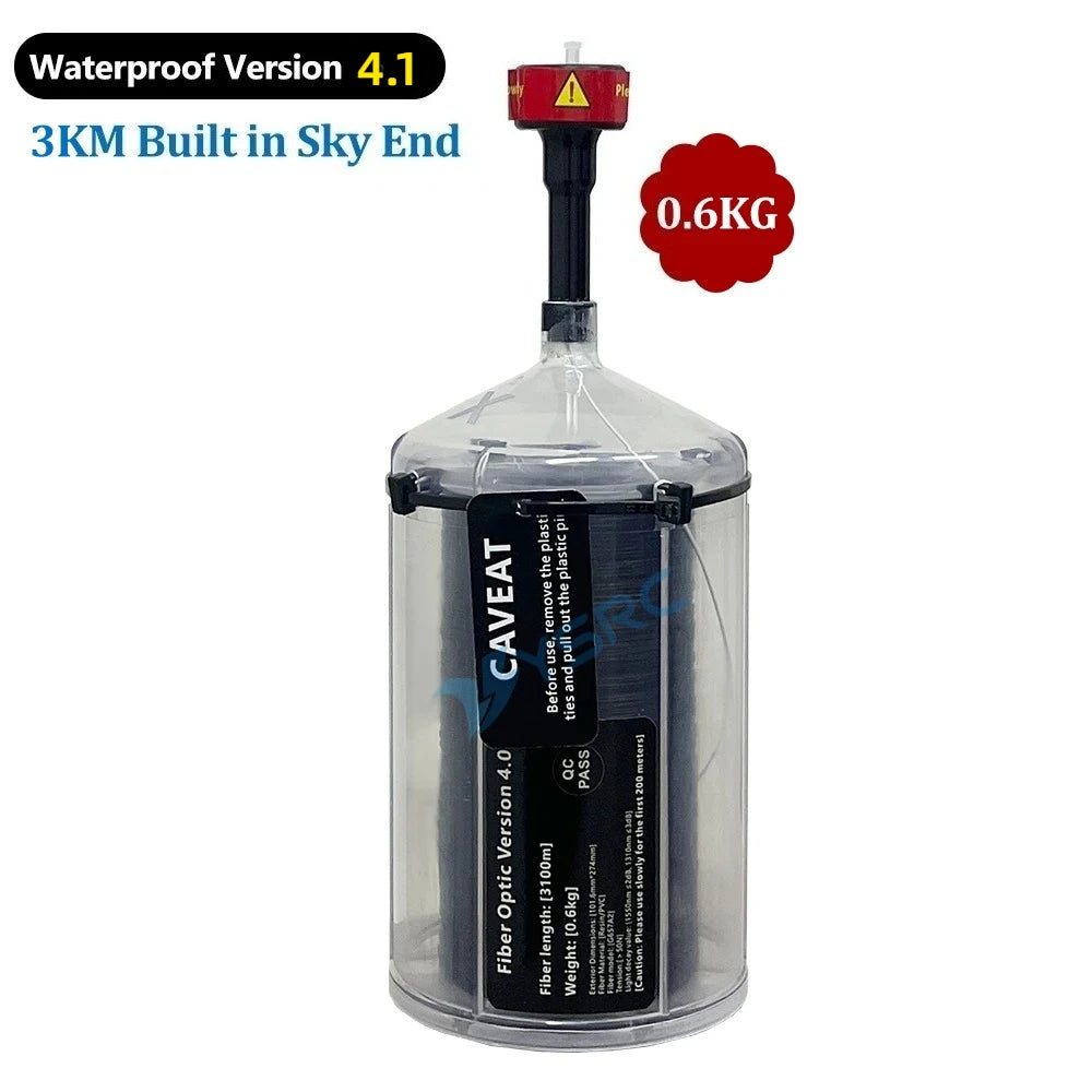 Aoft Technology FPV Fiber Optic Module v4.1 — Waterproof 0.35mm, 1–20KM Sky End, Anti-Interference UAV Video & Data Link