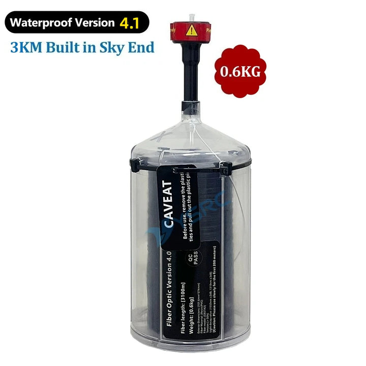 Aoft Technology FPV Fiber Optic Module v4.1 — Waterproof 0.35mm, 1–20KM Sky End, Anti-Interference UAV Video & Data Link