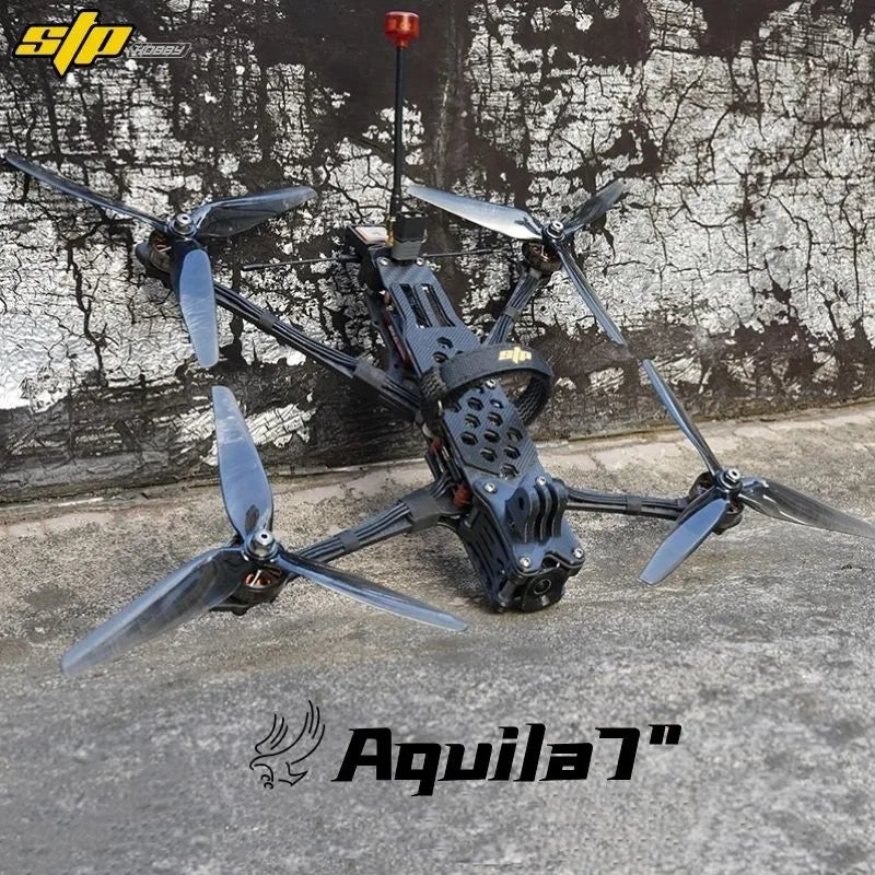 RUSHFPV STP Aquila 7" 295mm Carbon Fiber 7inch FPV Long Range Frame Kits Racing Drone Accessories - Thedroneflight