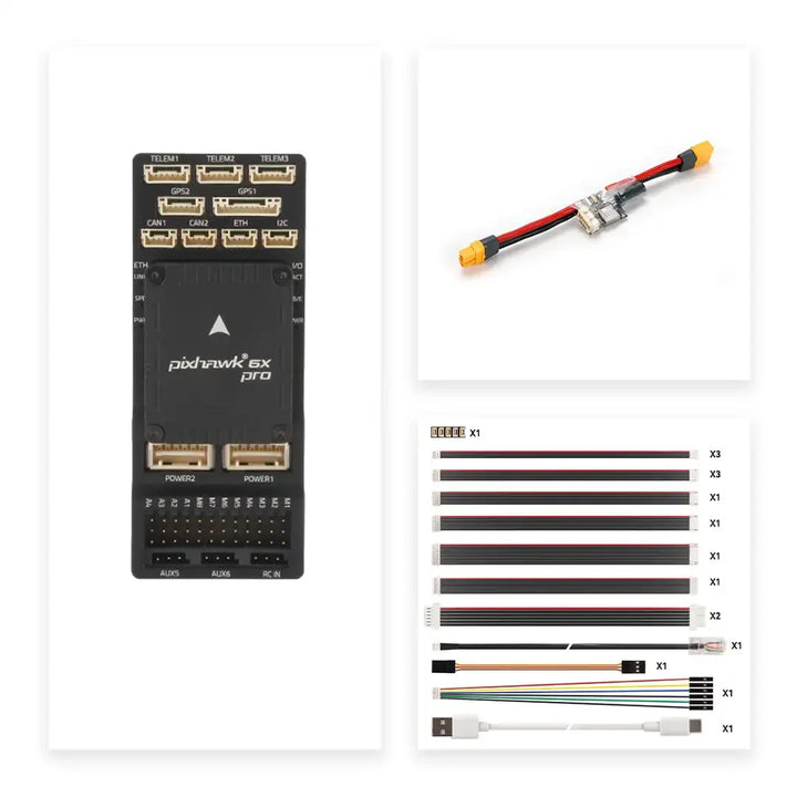 Holybro Pixhawk 6X Pro Autopilot — STM32H753, Triple IMU, Ethernet, Standard/Mini Baseboard