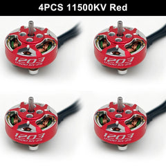 RCinpower GTS V3 1203 Brushless Motor 4PCS — 11500KV / 8000KV / 6000KV, 2–3" Toothpick & Micro FPV Racing