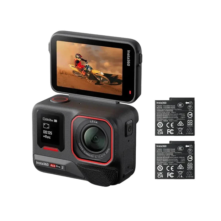 Insta360 Action & 360 Cameras — X2 / X3 / X4 / X5 / Ace Pro 2 / GO 3S / GO Ultra / Flow Pro / Flow 2 Pro / ONE RS / LINK 2
