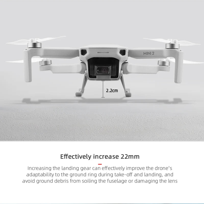 Height Extender for DJI Mini 4K/Mavic Mini 2/Mini SE Landing Gear Support Leg Stand Mount Expansion Protector Drone Accessories