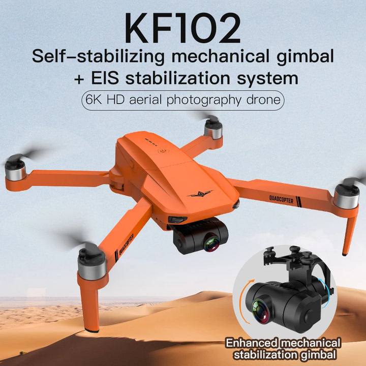 Drone kf102 8K Profesional fpv Drones Gps with Camera Hd 4k Rc drone 2 Axis Distance 1200M RC Drones with Camera