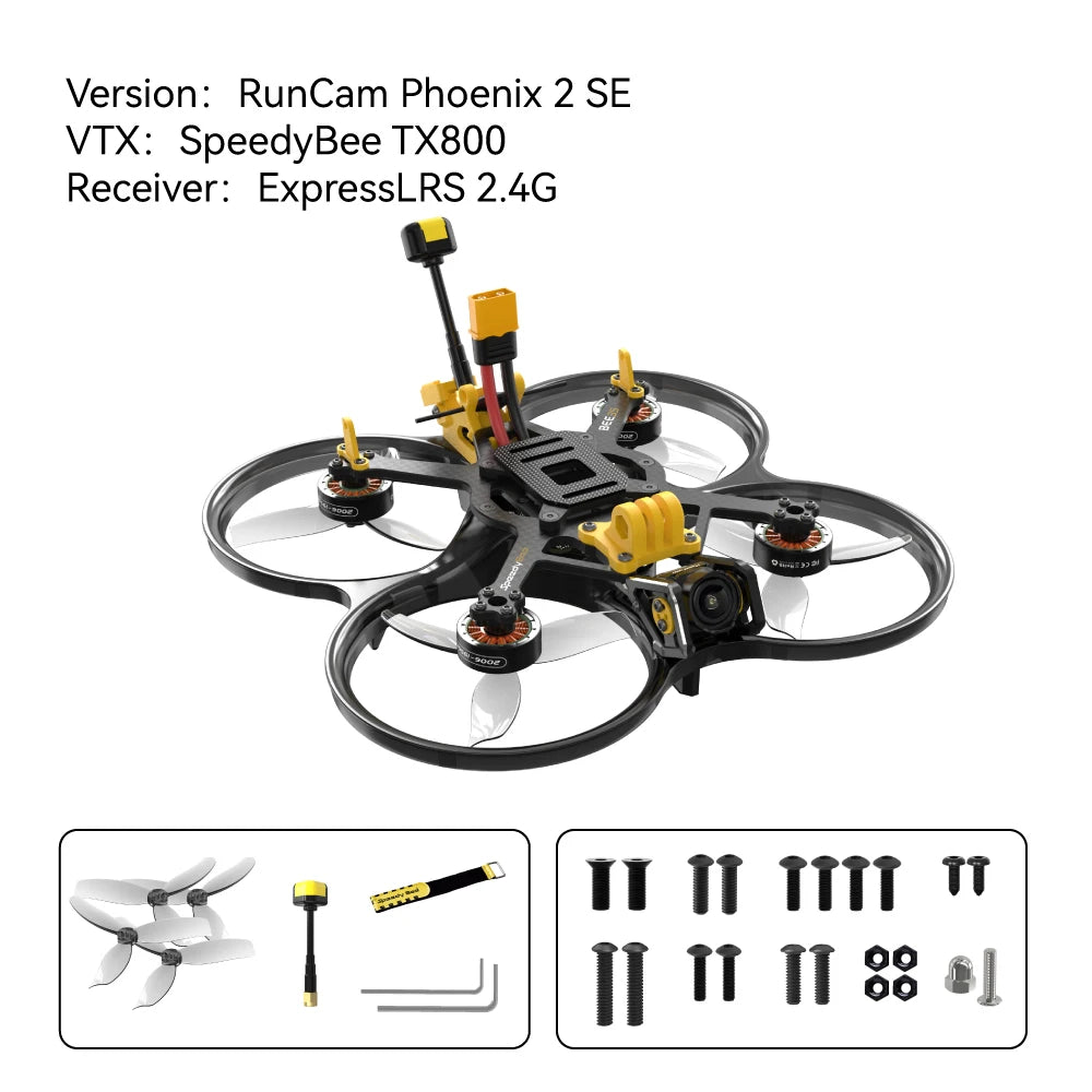 SpeedyBee Bee35 Pro 3.5" FPV Cinewhoop - DJI O3 6S ELRS