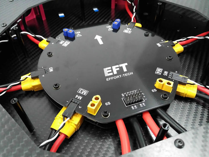 EFT 12S 480A Large Current Power Distribution Board suitable for four-axis/six-axis Agricultural drone Power Management Module