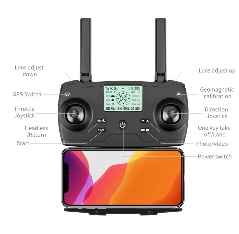 JJRC new X17 8K 5G dual-camera drone dual-axis gimbal FPV aerial camera aircraft GPS brushless folding helicopter children's toy