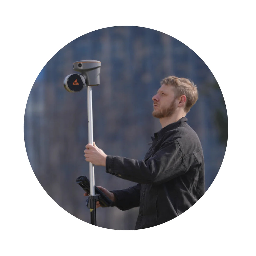 CHCNAV RS10 Handheld LiDAR SLAM Scanner — RTK GNSS, 16-Channel LiDAR, 320K pts/sec, 3 Cameras, 512GB, 1.9kg