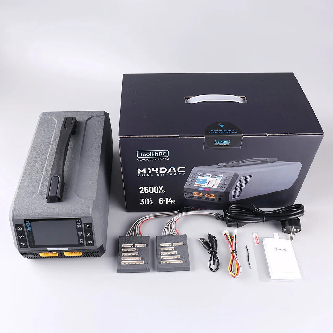 ToolkitRC M14DAC 2500W 50A Dual-Channel Charger