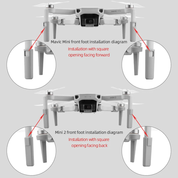 Landing Gear Extensions Heightened Stand For DJI Mini 4K/ Mini 2/Mini SE/Mini 1 Height Protector Extended Leg Drone Accessories