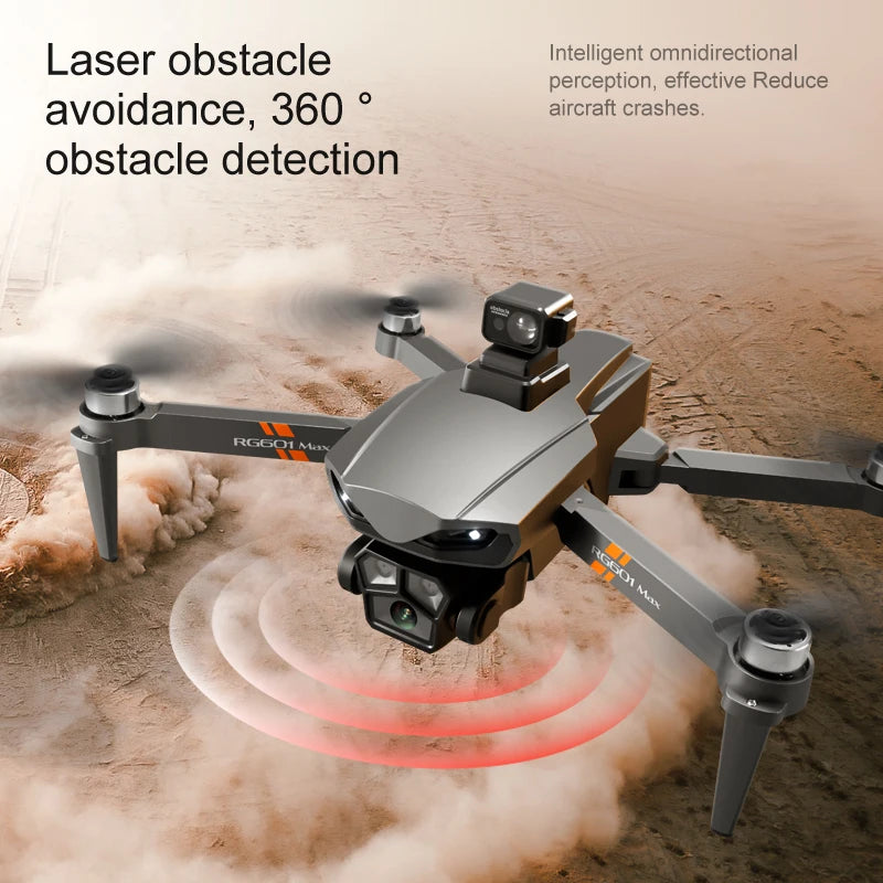 RG601 MAX Drone GPS 8K HD Camera FPV Aerial 5G Optical Flow Folding Dron with Dual WIFI Professional Large Size UAV 5KM