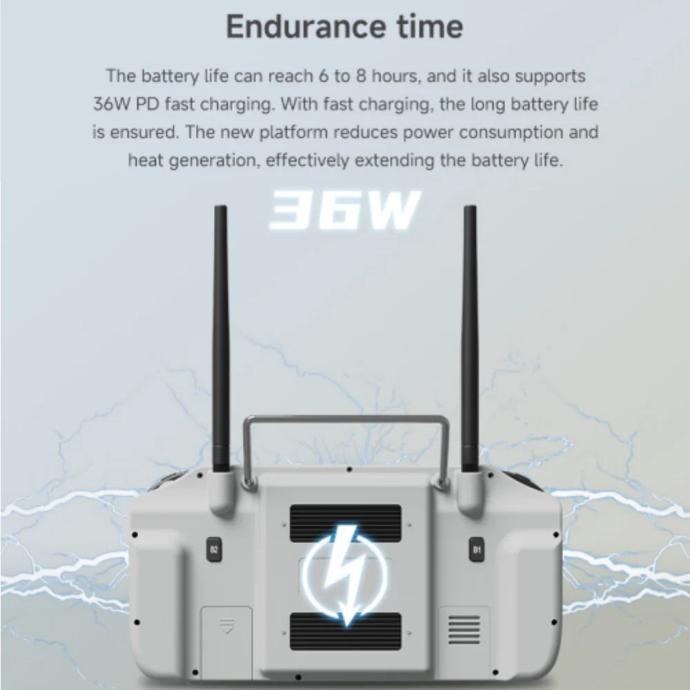 Skydroid G20 Enterprise UAV Ground Station — 30km Dual-Band, 6nm, 7" HD Display, 2.4/5.8GHz