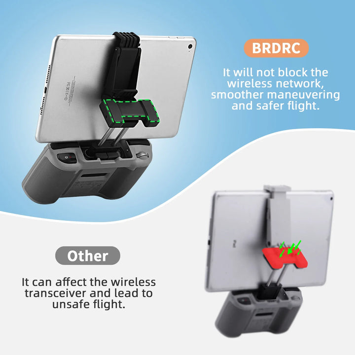 Expansion Bracket for DJI Mavic 3/Air 2S/Air 2/Mini 2/Mini 3 Pro/Air 3/Neo/Flip Drone Remote Control Tablet Holder Phone Holder
