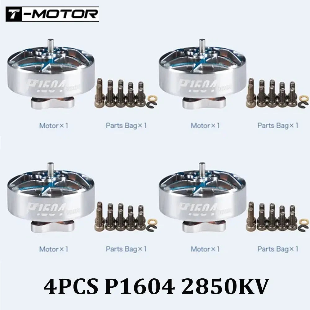 4PCS T-MOTOR P1604 KV2850 6S/KV3800 4S Brushless Motor 1.5mm Shaft 9*9mm Holes For RC FPV Freestyle 3.5inch Sub 250g Drone