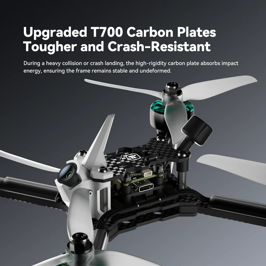 iFlight Mach R5 Ultra 6S HDZero FPV Race Drone BNF Compact H Geometry W/ iFlight ELRS 2.4GHz w/SMD Antenna / HDZero Race V3 VTX