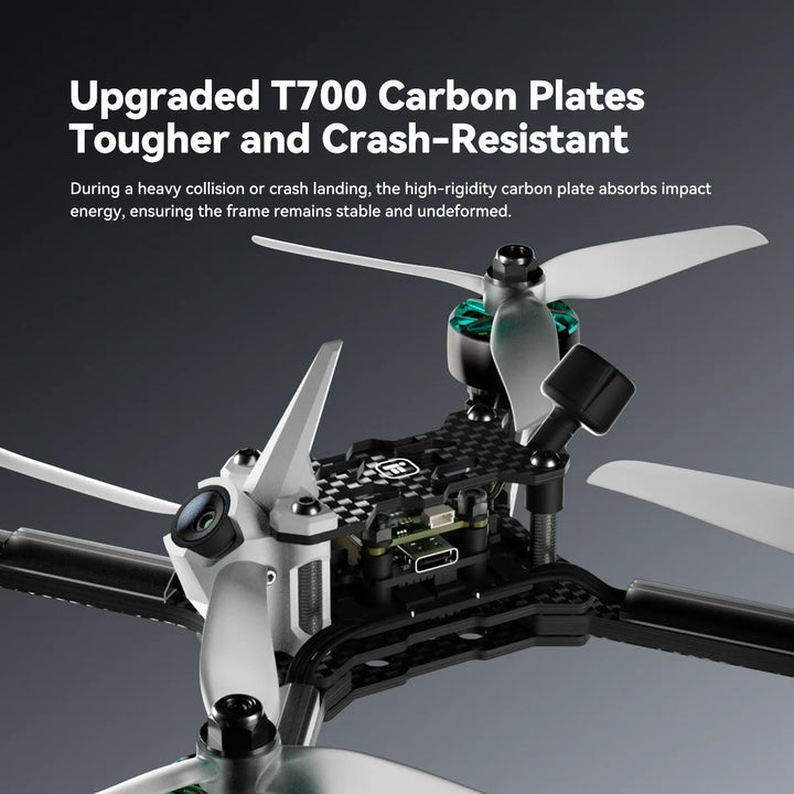 iFlight Mach R5 Ultra 6S HDZero FPV Race Drone BNF Compact H Geometry W/ iFlight ELRS 2.4GHz w/SMD Antenna / HDZero Race V3 VTX