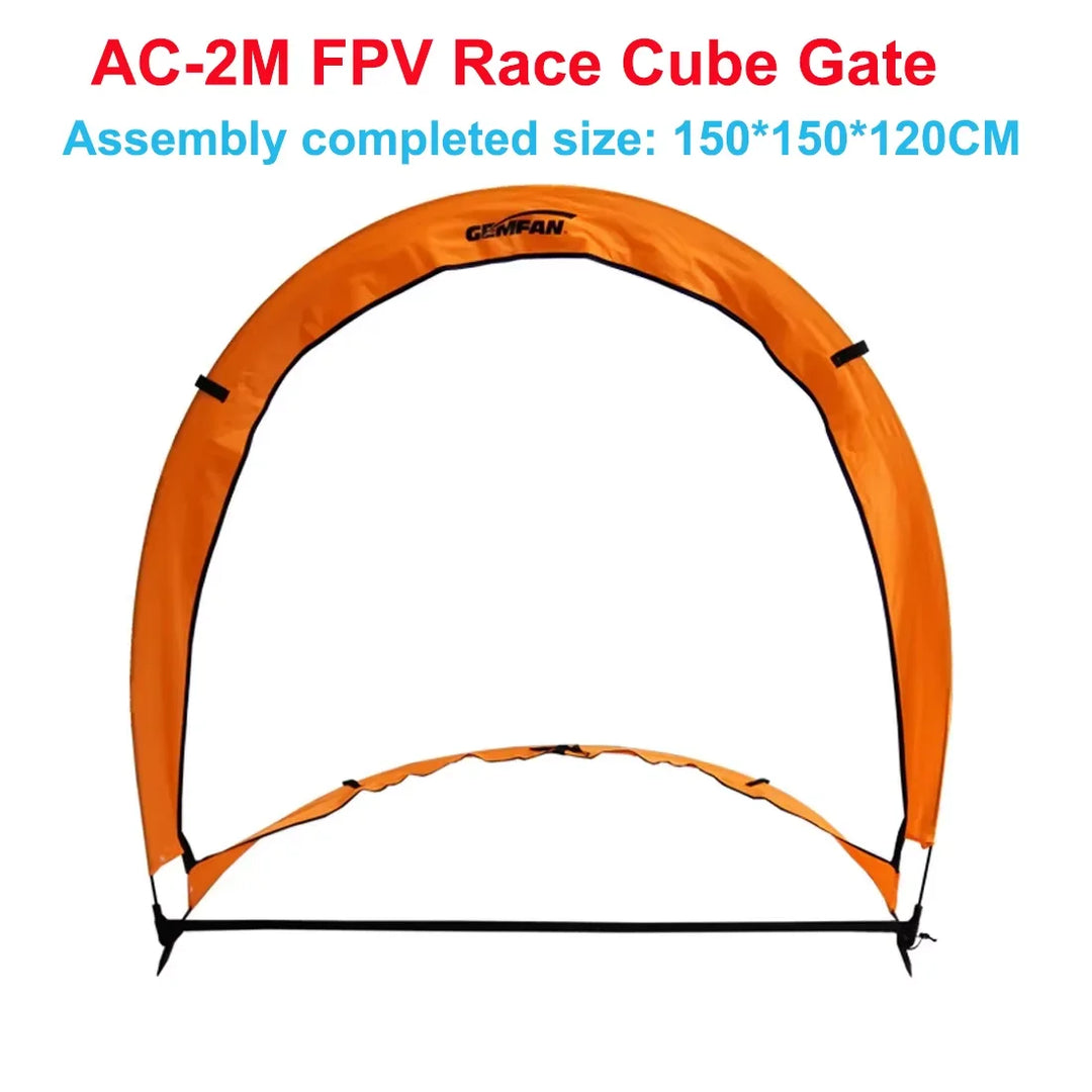 Gemfan FPV Race Gates — AC-2M Cube Gate 150×150×120cm & Indoor/Outdoor Door Gates, 52–80cm, Reflective