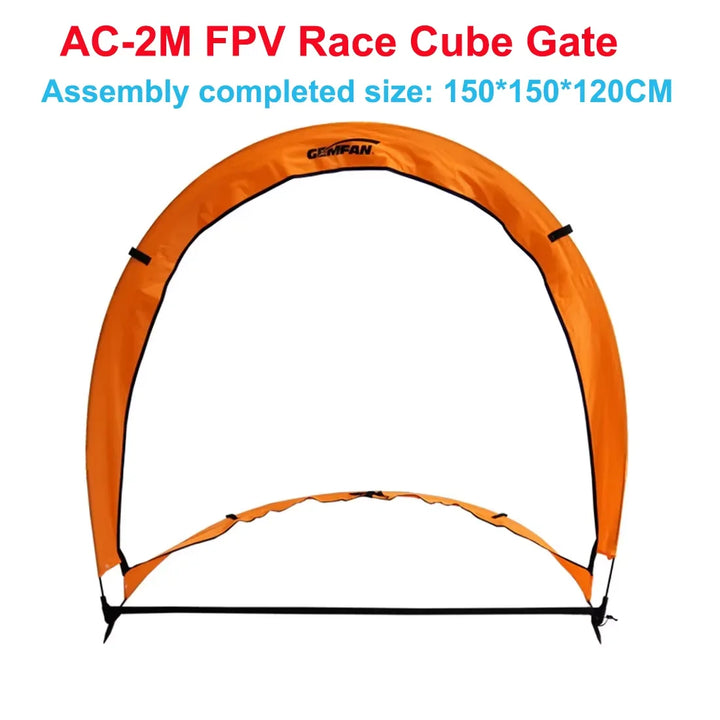 Gemfan FPV Race Gates — AC-2M Cube Gate 150×150×120cm & Indoor/Outdoor Door Gates, 52–80cm, Reflective