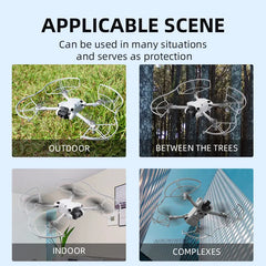 BRDRC Landing Gear for DJI Mini 4 Pro Drone Lightweight Foldable Extended Leg Protector Soft Fit for Mini 4 Pro Accessories