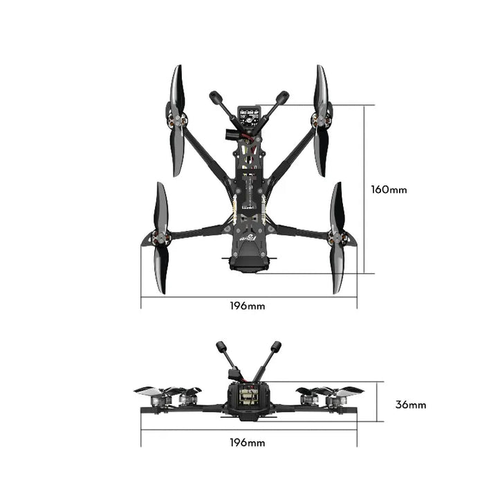 Flywoo Explorer LR4 Long Range FPV Drone - DJI O4 Pro 4K/120fps - 4 Inch Lightweight Quad