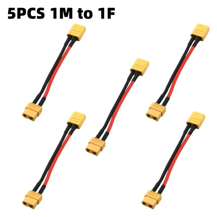 XT60 Battery Connector Y Splitter - 14AWG Parallel Cable 60A