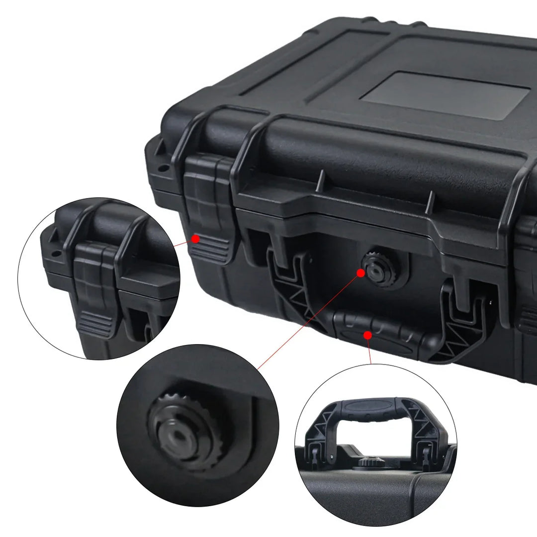 FNICEL Waterproof Hard Carry Case with Pre-Cut Sponge — Drone, FPV, Camera & Equipment Protection