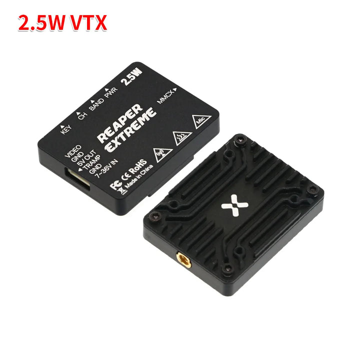 Foxeer Reaper Infinity V2 5.8GHz VTX — 2.5W / 5W / 10W, 80CH, 9–36V, 48g, 20×20mm, SMA, for FPV Long Range Drones
