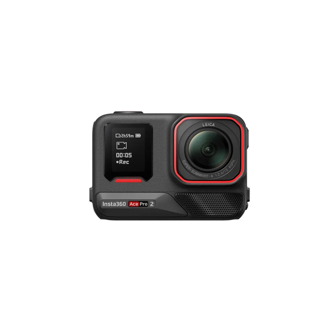 Insta360 Ace Pro 2 Action Camera — Leica Lens, 1/1.3" 8K Sensor, Dual AI Chip, 2.5" Flip Screen, Waterproof, Wind Guard, Single/Dual Battery