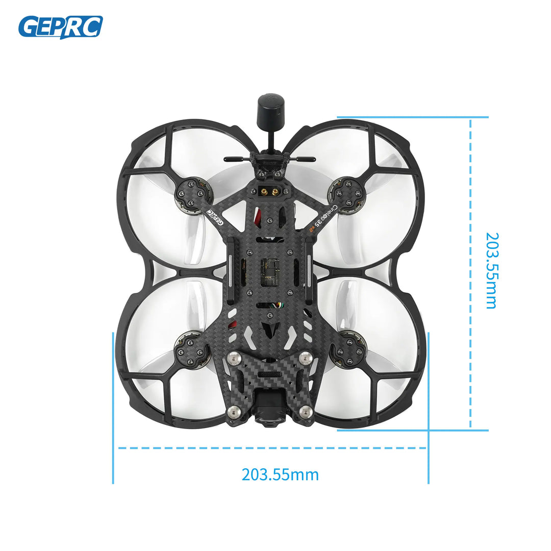 GEPRC CineLog35 V2 HD O3 GPS FPV Drone O3 Air Unit GEP F722-45A AIO V2 2650KV 6S TBS ELRS RC FPV Quadcopter Freestyle Drone