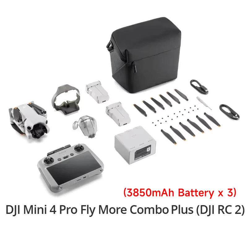 DJI Mini 4 Pro Drone / RC 2 / RC-N2 Combo 4K/60fps HDR True Vertical Shooting ActiveTrack 360° 100% Original Brand