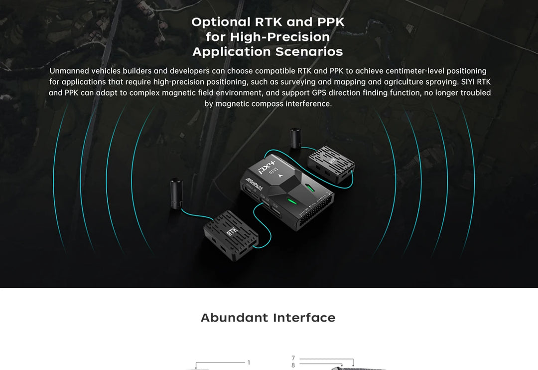 SIYI N7 Autopilot Flight Controller Compatible with Ardupilot and PX4 Ecosystem M9N GPS and 2 to 14S Power Module For Drone UAV