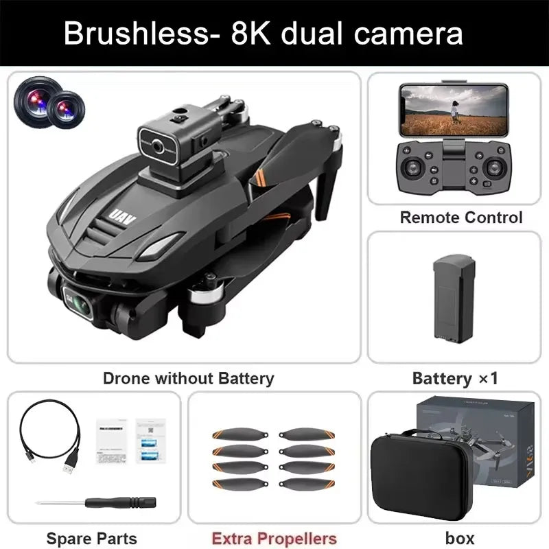 V168 Pro MAX GPS Drone - 8K Dual Camera with Obstacle Avoidance