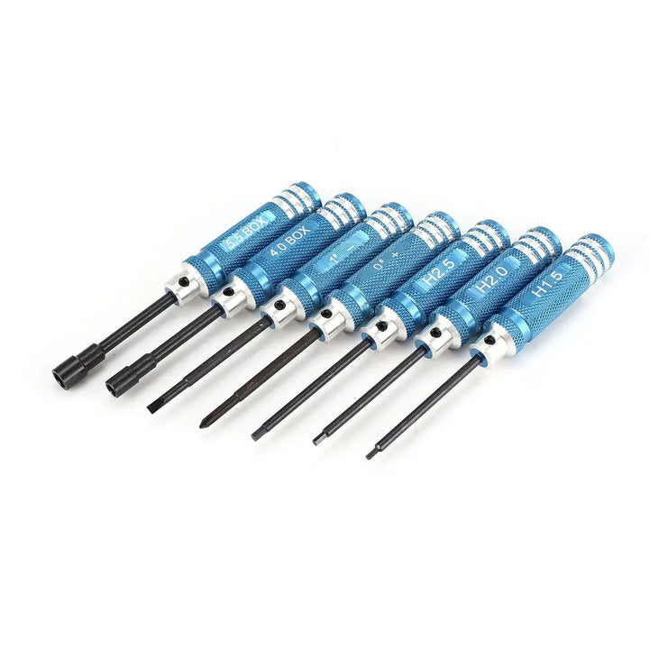 YSIDO 7Pcs 1.5 2.0 2.5mm Hex Screwdriver Tools Nut Wrench Kit for Wltoys Traxxas Axial RC Helicopter Car Aircraft FPV Drone