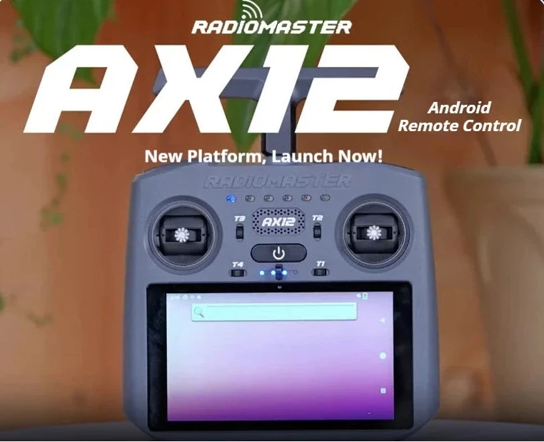 RadioMaster AX12 Android FPV Radio Controller ELRS 2.4G HD Touchscreen ...