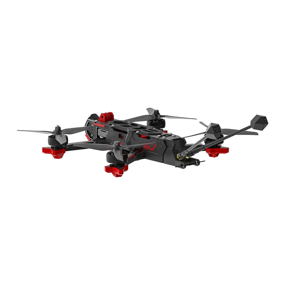 iFlight CineFlow 5, rear three-quarter view showing frame and antenna mounts