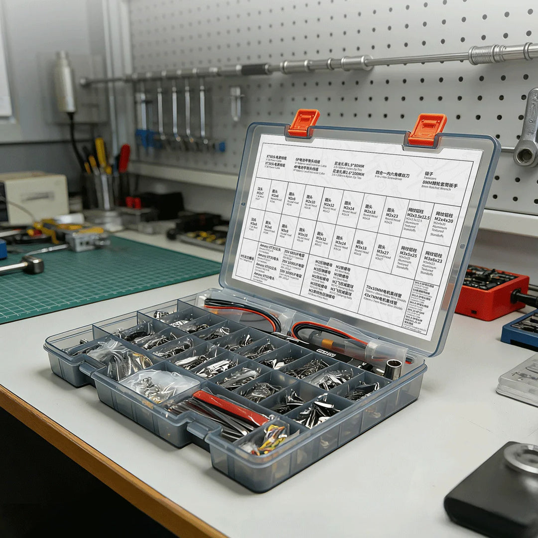 GEPRC FPV Hardware Pack — Complete FPV Maintenance Kit with Screws, Connectors & Tools